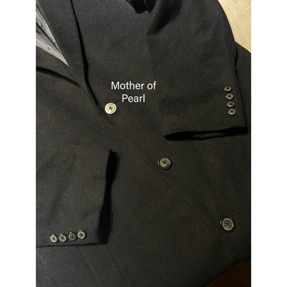 Kenneth Cole Mens 44L Dark Navy Blue Walking Topcoat Overcoat - Picture 8 of 15